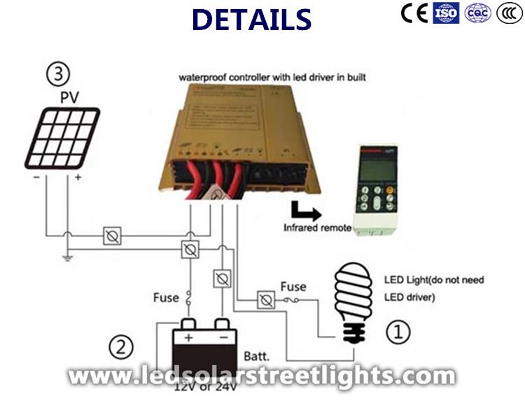 details of solar lamp controller